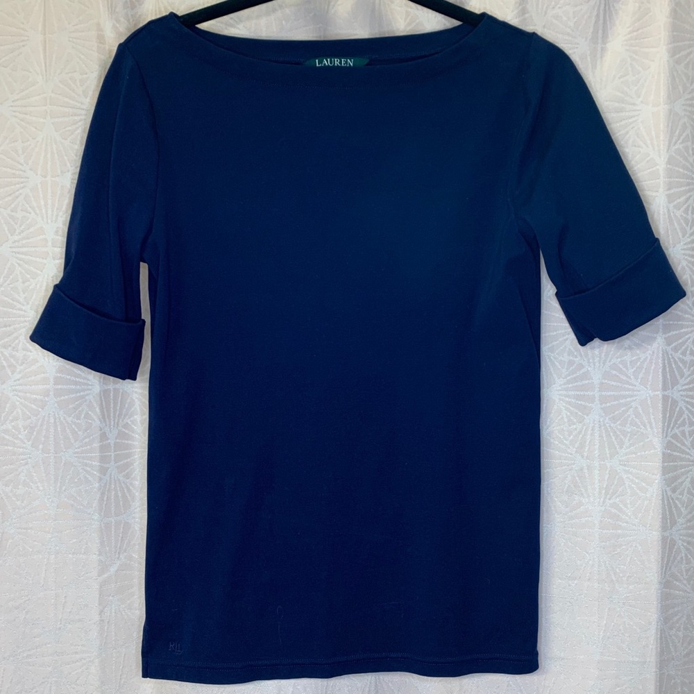 Navy Boatneck Shirt